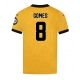 Wolves Joao Gomes #8 Replike Domaci Dres 2025-26 Kratak Rukav
